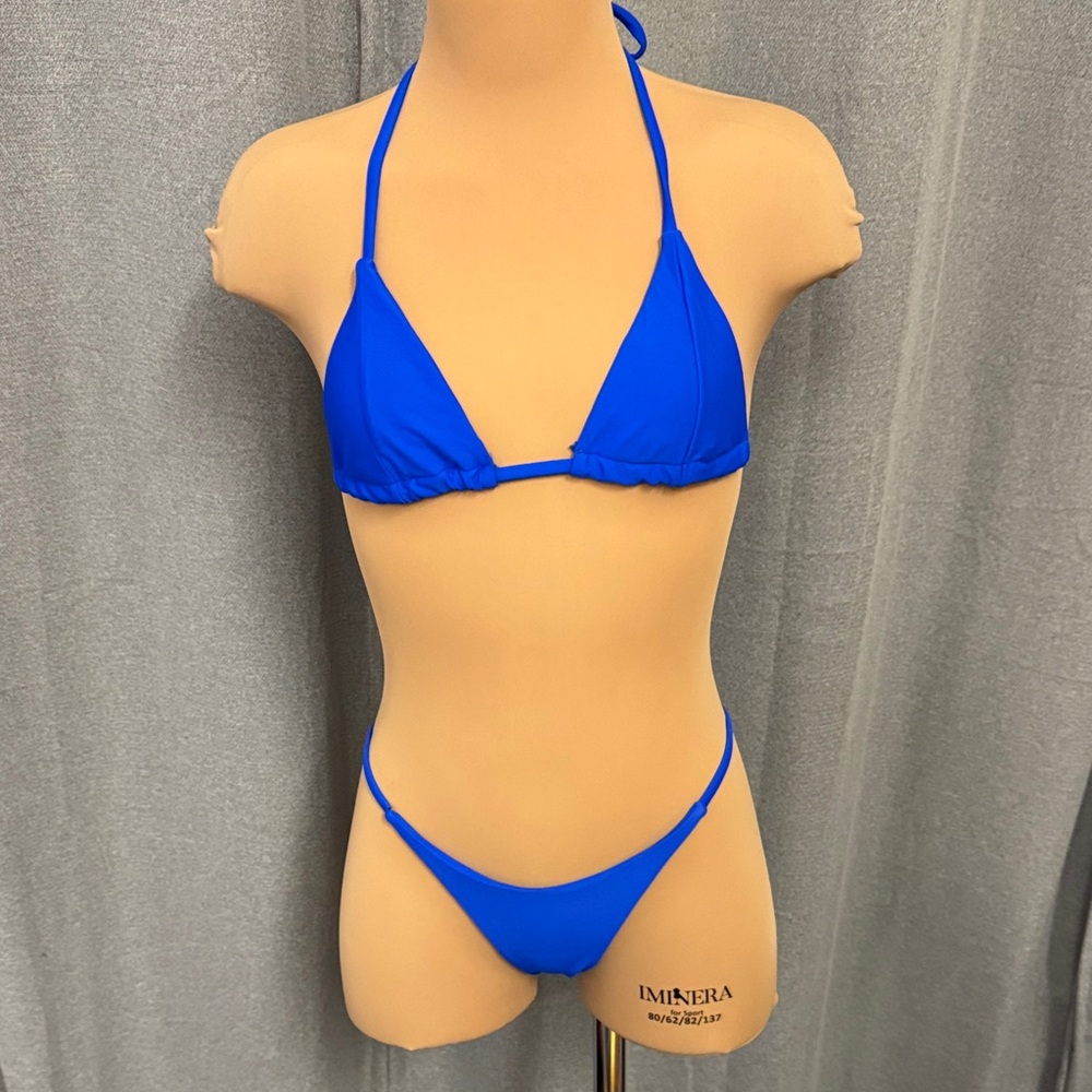MatteSwim Stylish Blue Halter Bikini Set